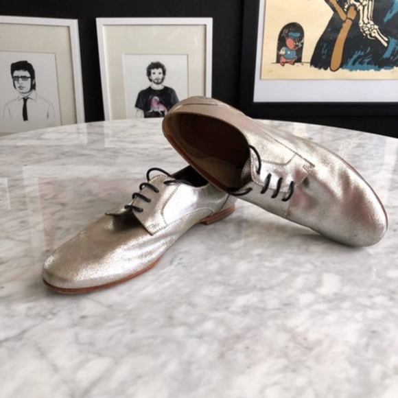 Rachel Comey Shoes - RARE Rachel Comey Novak Silver Oxfords